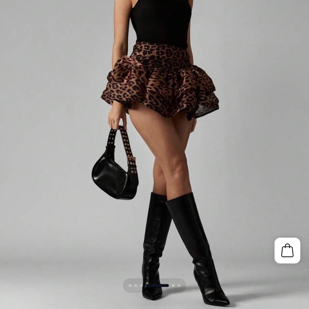 Missguided Leopard Print Skirt